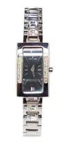 Comprar Reloj Mujer John L Cook Analogo Velvet 5501 Acero Inoxidable Malla Plateado Bisel Plateado Fondo Negro