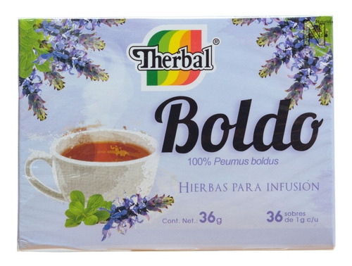 Imagen 5 de 5 de (3 Piezas) Te Boldo (36 Sobres) Therbal