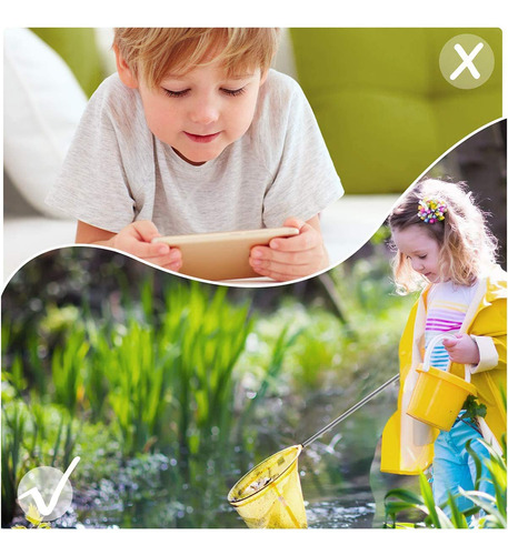 Kit De Aventura Niños 16 Prismáticos Brújula Linterna Lupa M