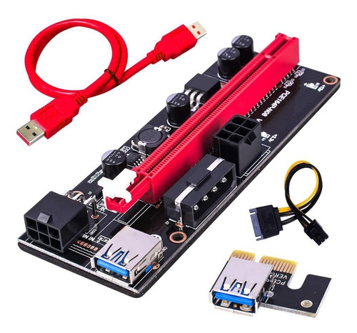 Riser 1x A 16x V 009s Pcie Cable Usb3.0 Crypto Miner Rig