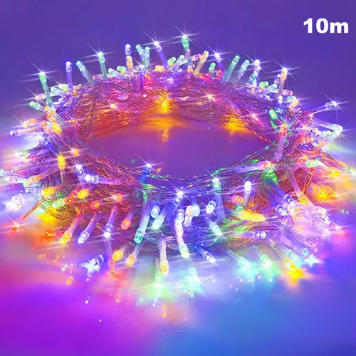 Luces 100led Navidad Adornos 10m Multicolor/frio/cálido/azul