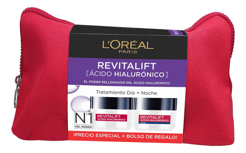 Pack Revitalift Ácido Hialuronico Crema Día + Noche Loreal