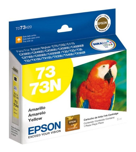 Tinta Epson 73n  Cartridge Original Amarillo