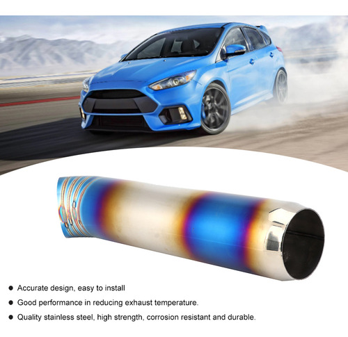 Tubo De Escape De Automóvil De 76 Mm/3 Pulgadas, Tubo De Ent