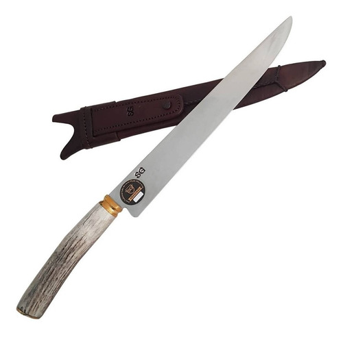 Cuchillo Artesanal Sierra Grande Acero Quirúrgico Hoja 25 Cm