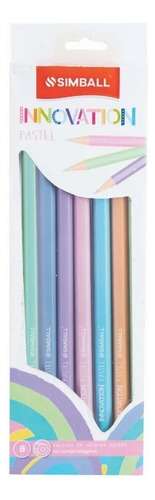 Lápices De Colores Innovation Pastel X 8 Simball 859408