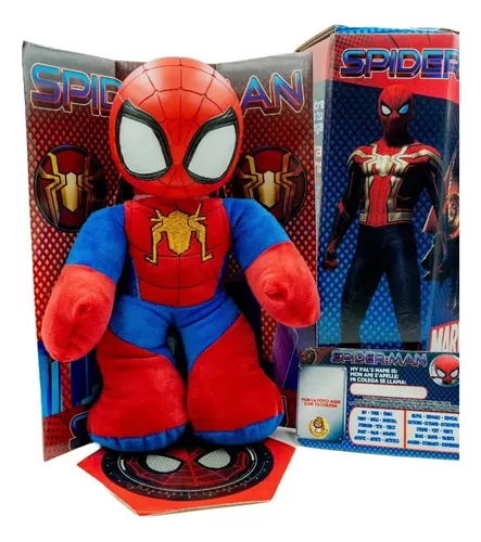 Marvel Peluche Interactivo Spiderman Con Sonidos