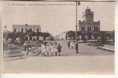 1920 Postal Concepcion Del Uruguay Municipalidad Y Policia
