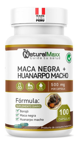 Maca Negra + Huanarpo Macho 100 Capsulas Naturalmaxx