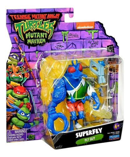 Tortugas Ninja Figura Superfly Articulada 10 Cm Coleccion Ed