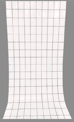 4 Cortina Metálica Cuadrada Tipo Panel Decorativo Cuadros 4d Color Blanca Mate