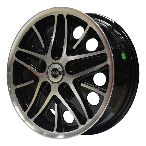 Rin Cosmic 15 X 5.5 Ancho 5/130 Para Vocho Combi 1 Pieza Color Negro