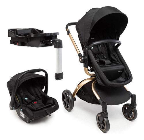 Carrinho Com Bebê Conforto E Base Epic 360o Isofix - Infanti