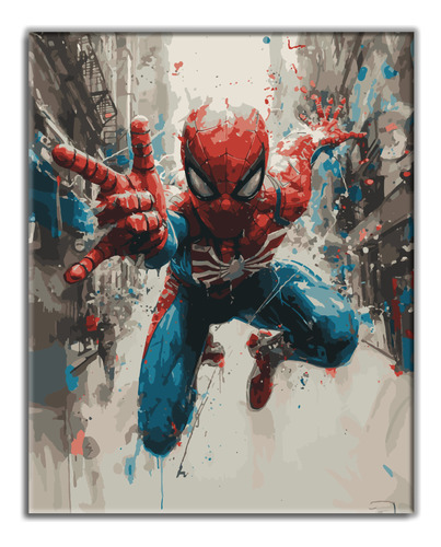 Pintura Por Números Premium. Spiderman 2. Kitart
