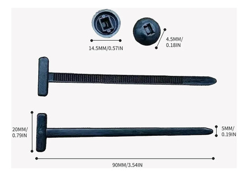 Hebilla Universal De Nailon, Autoblocante, 50 Piezas