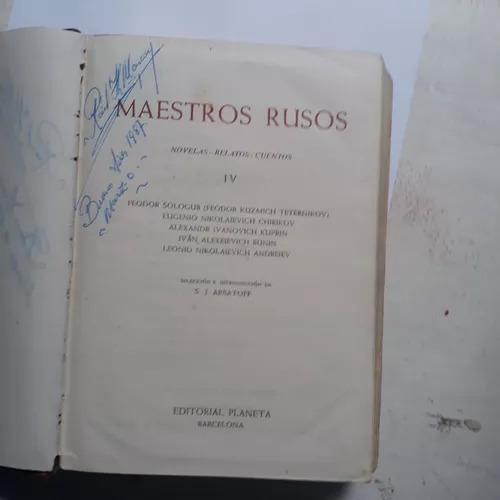 Maestros Rusos - Novelas, Relatos (tomo Iv) S. J. Arbatoff