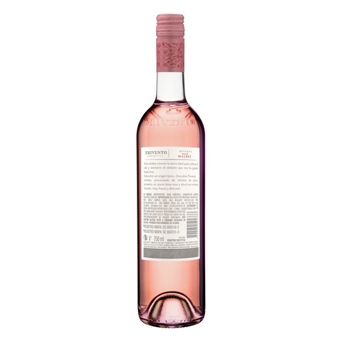 Imagem 2 de 2 de Vinho rosé seco Malbec Trivento Reserve 2021 750 ml