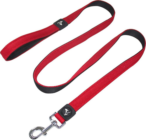 Correa De Paseo Para Perros Doble Capa Talle S - Rojo 