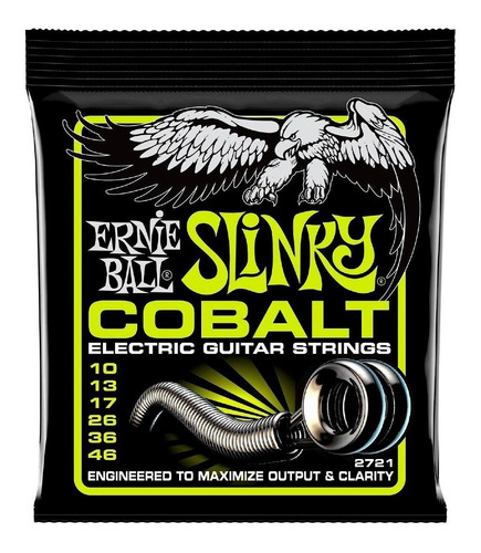 Encordado Ernie Ball Guitarra Eléctrica Slinky Cobalt .010