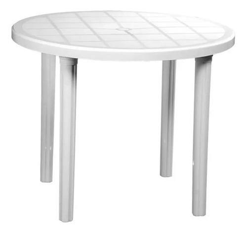 Mesa Plastica Circular Antillas Voss2000 Blanca 90cm