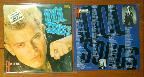 Billy Idol Songs 11 Of The Best 1989 Disco Lp Vinilo Brasil