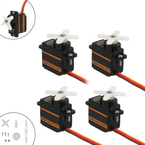 4pcs Es08maii Micro Servo 13 0,5 Gr Alta Velocidad Analógico