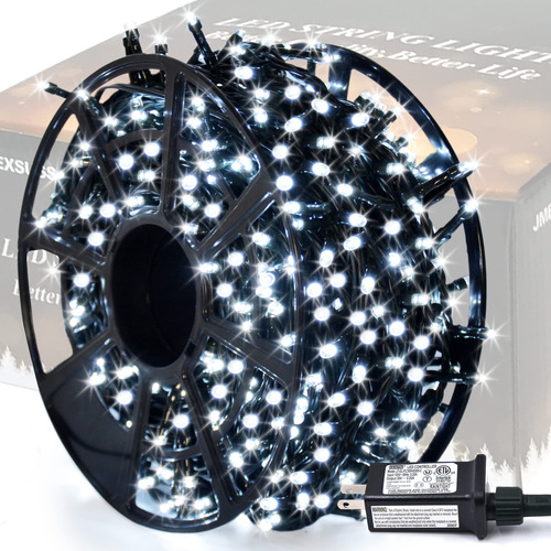 Jmexsuss 500 Luces Led Blancas De Navidad Para Exteriores, 1