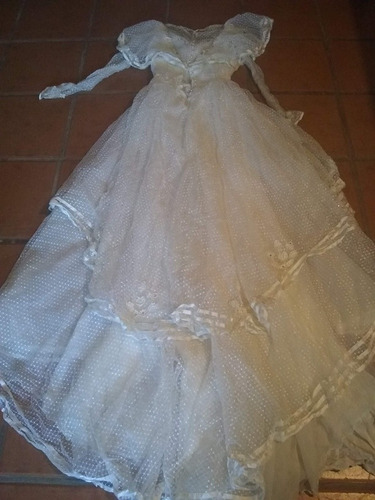 Precioso Vestido De Novia O De 15 Blanco Encaje. Perfecto!