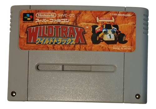 Jogo Wild Trax Shvc-cq Original Super Nintendo 
