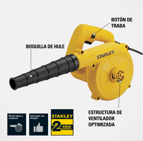 Imagen 3 de 11 de Sopladora Aspiradora Eléctrica 550w Stanley Spt500-b3