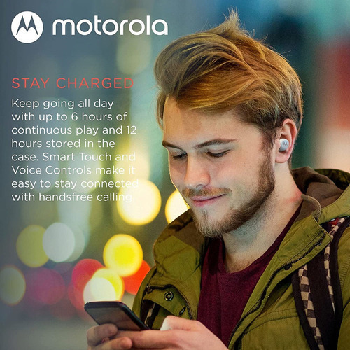 Audifonos Motorola Motobuds 150 In Ear Bluetooth Tws Blanco