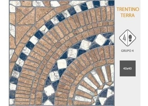 Imagen 3 de 6 de Ceramicas De Piso Exterior Cortines Trentino 40x40 1ra