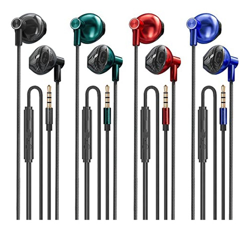 Kamon 4 Pack Earbuds Auriculares Con Micró B0bwlyjtl6_210124