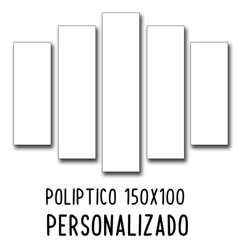 Imagen 1 de 6 de Cuadro Personalizado Poliptico 150x100 Tela Tu Foto Aqui