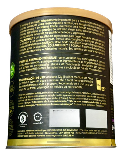 Collagen Gut Lata 440g/20ds Sabor Uva Essential