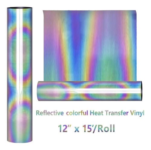 Vinilo Termoadhesivo Htv De 12 Pulgadas Por 15 Pies, Ro...