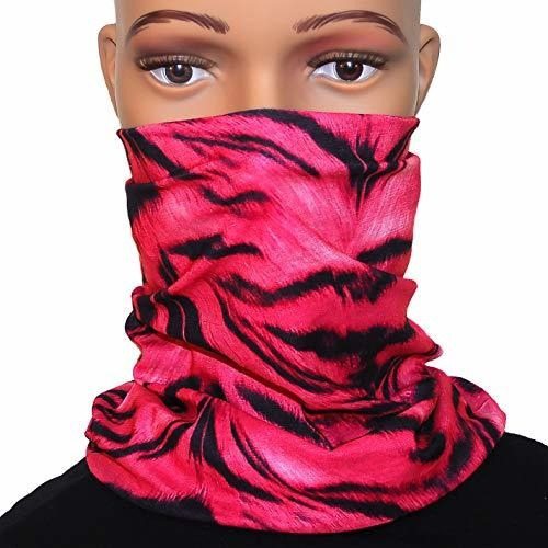 Balaclava, Máscara De Motocicleta Con Estampado De Cebra Ros