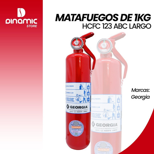 Imagen 3 de 4 de Matafuego Hcfc 123 Haloclean 1 Kg Auto Apto Para Vtv