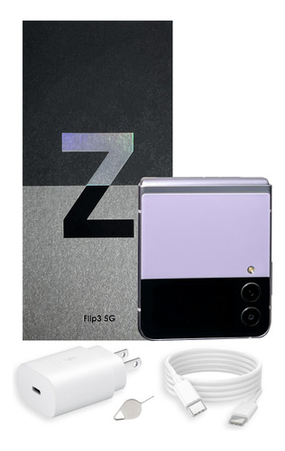 Samsung Galaxy Z Flip3 5g 256 Gb Lavender 8 Gb Ram Con Caja Original  (Reacondicionado)