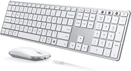 Teclado Y Mouse Inalámbricos Bluetooth Usb Para Mac Os 