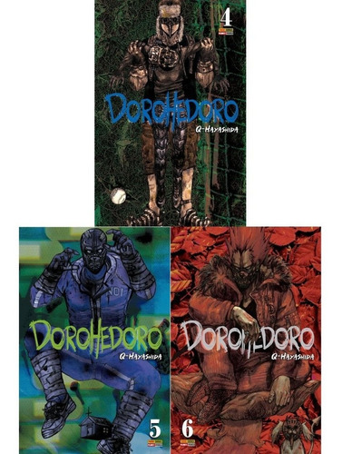 Kit Mangá Dorohedoro Volume 04º Ao 06º Lacrado Panini