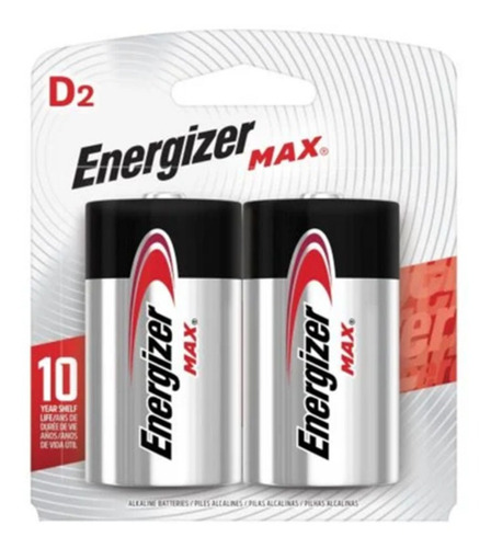 Imagen 1 de 2 de Pack De Pilas Energizer Max E95bp2 D X2 Unidades