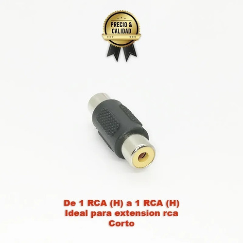 Ficha Adaptador Rca Hembra Rca Hembra Audio Prolongacion Rca