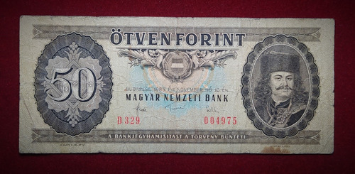 Billete 50 Forint Hungria 1983 Pick 170 F Batalla Habsburgo (Usado)