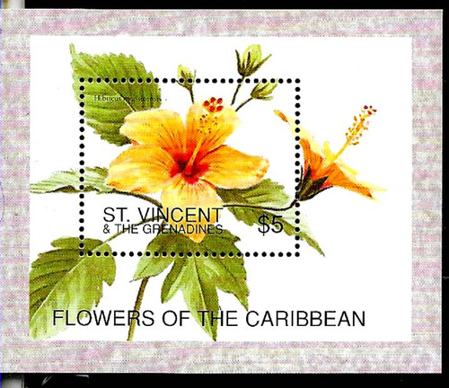 #8187 St Vincent 1996 Flora Flores Yv Bl 345 Mnh