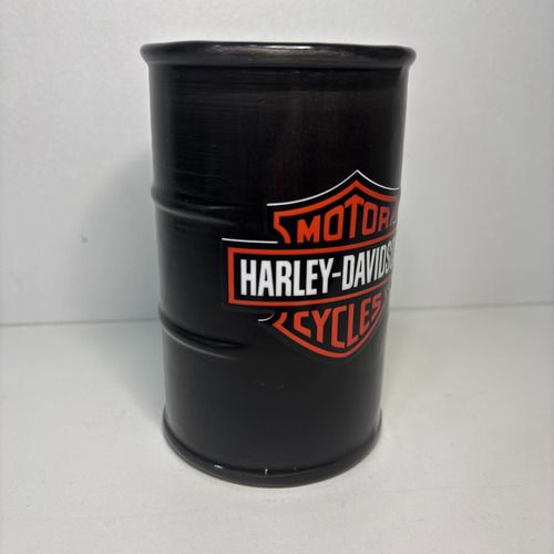 Taza Cerámica Barril Harley Davidson 450ml Negro Harley