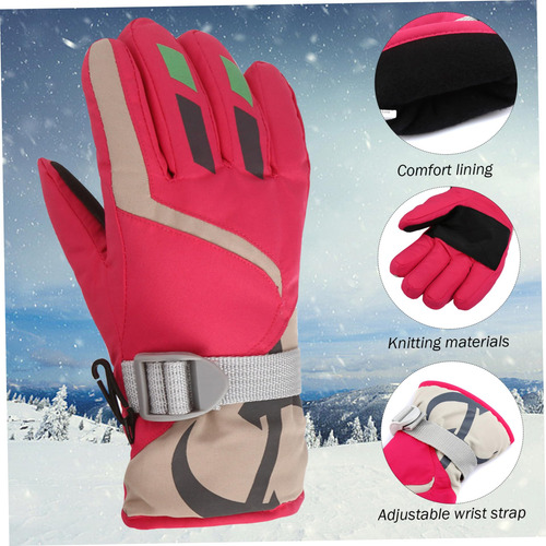 Guantes De Esquí Para Niños Guantes Nieve A Prueba De Viento