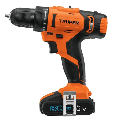 Taladro Inalámbrico Profesional 20v Truper 11011 Color Naranja/negro