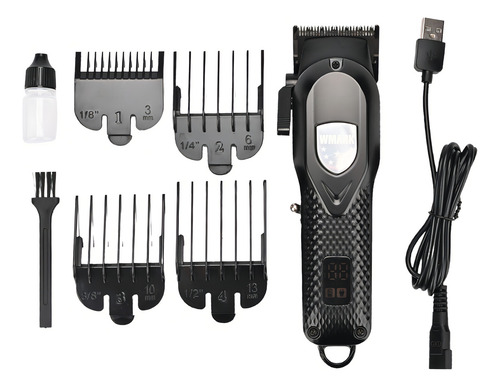 Kit Maquina De Corta Cabelo Wmark Ng 119 + Barbeador Ng 996