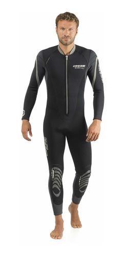 Cressi Bahia Flex - Hombre De 0.118 in, Negro/plata, L